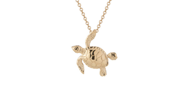 Hawksbill Sea Turtle (Brass)